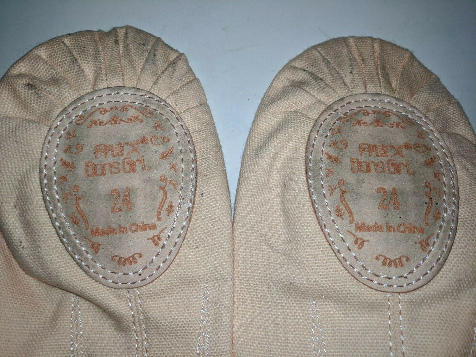 Dans Girl Pink Fabric Mary Jane Ballet Flat Size 24 / US 6 (22/23)