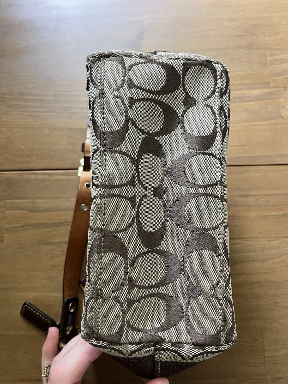 2009 Vintage Coach Signature Small Shoulder Bag