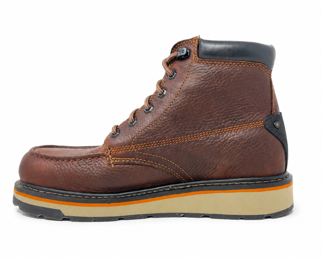 TIMBERLAND PRO GRIDWORKS 6″ WATERPROOF SOFT TOE WORK BOOT TB0A1KRQ214 BROWN NEW
