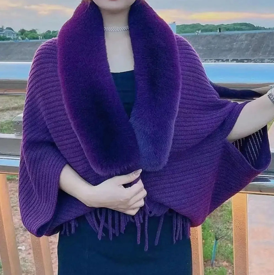 (💗Special Offer – 49% Off) Knitting Thick Women’s Loose Shawl 💥Buy 2 Free Ship