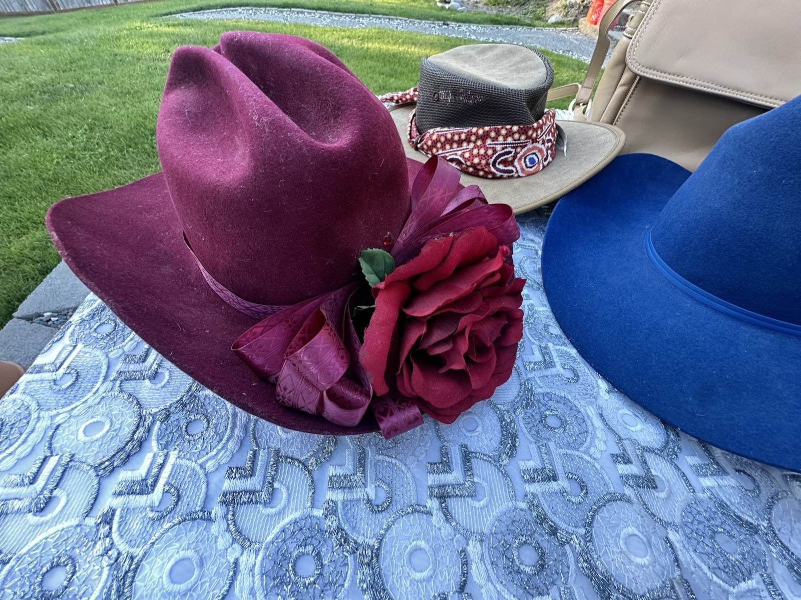 Vintage Hat Collection Lot-Eddy Bros Fur Blend,Dyna Felt,Barham , See Discript!