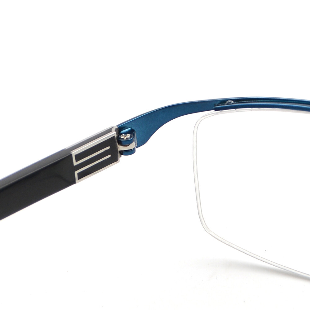 Classic Men Semi Rimless Photochromic Single Vision Reading Glasses +0.00~+4.00