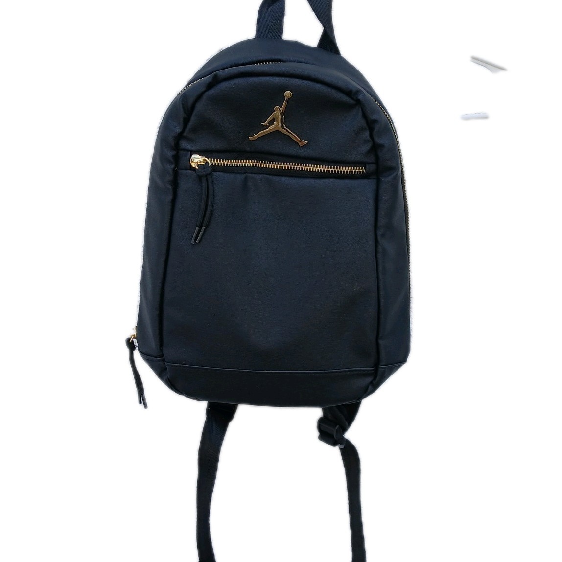 Jordan Jumpman Unisex Kids Black/Gold Backpack Zip, Front Pocket, Padded
