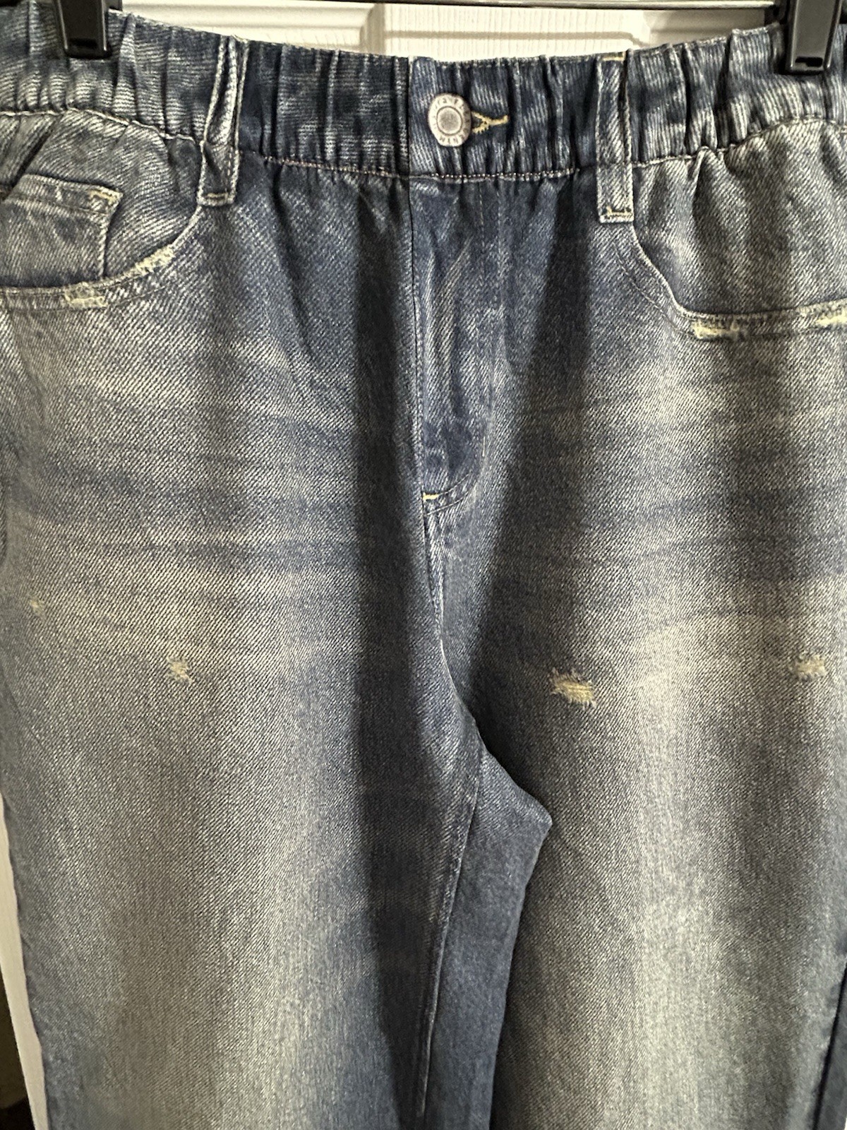 Halara Flex Denim Women’s Wide-Leg Jeans Blue Medium Wash Soft Stretch Size M