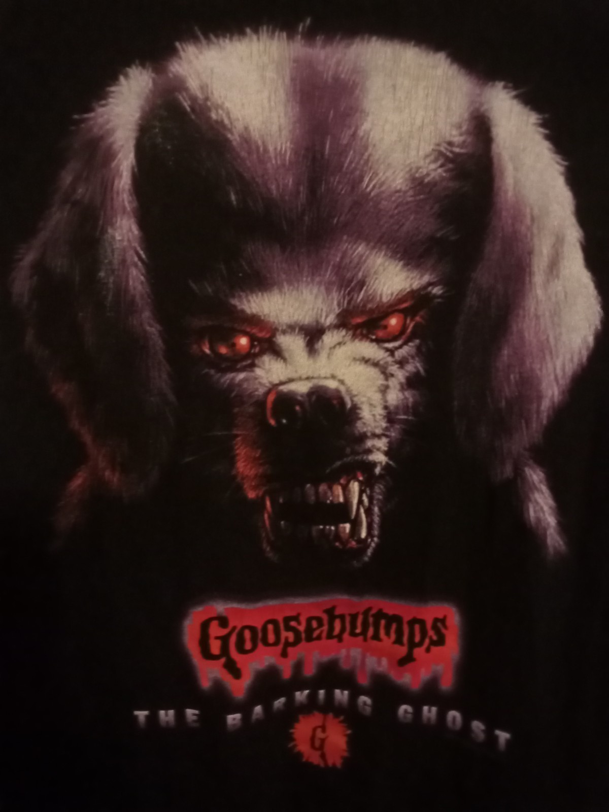 Vintage 90s Goosebumps Barking Ghost T-Shirt Youth L Adult XS Made in USA Giant