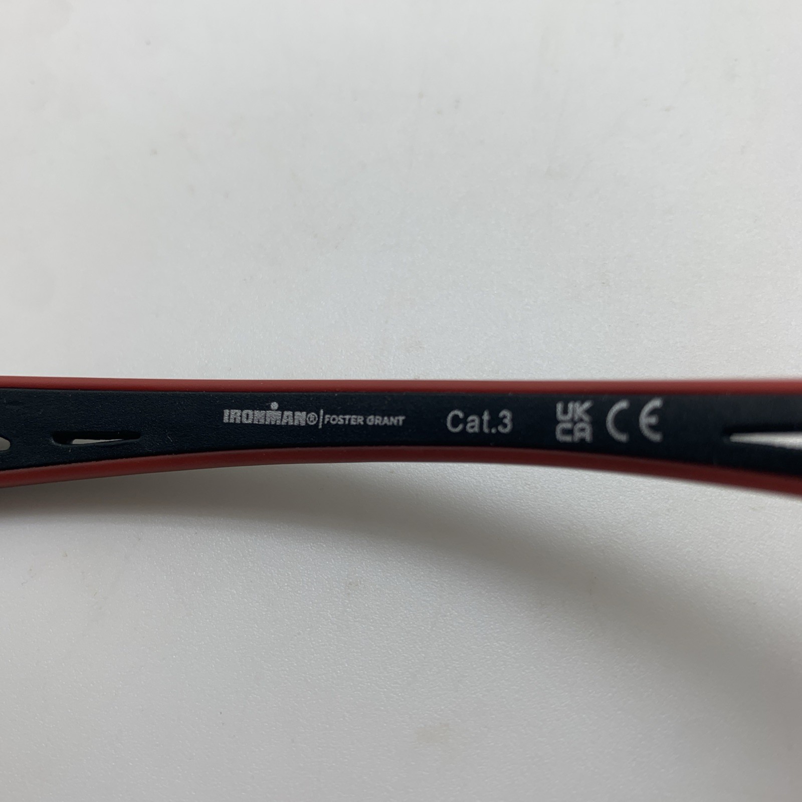 IRONMAN Black/Red Wrap Sunglasses IF 1902 BLK