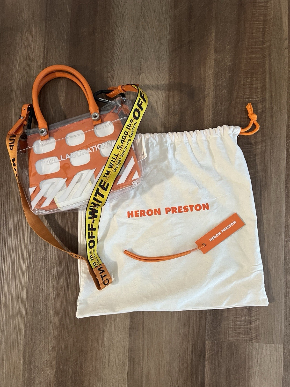 Off-White X Heron Preston “Collaboration” PVC Handle Handbag