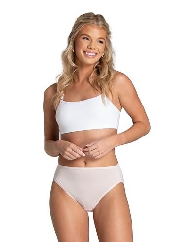 Women’s Microfiber Hi Cut Briefs 6 Pack Lightweight High Stretch Cotton Smooth