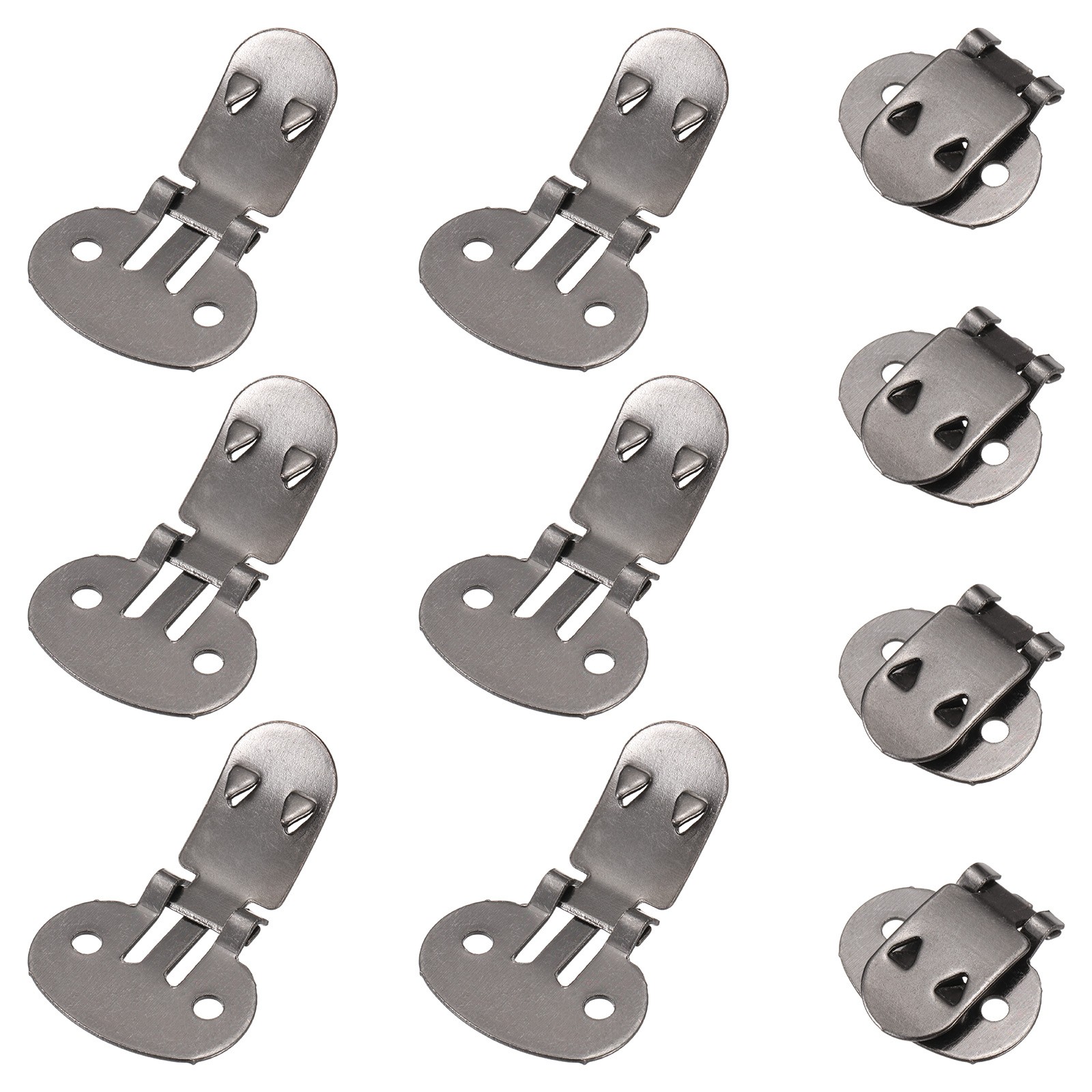 19mm x 31mm Shoe Clips Flat Blank Shoe Clips Shoe Supplies Black 10Pcs