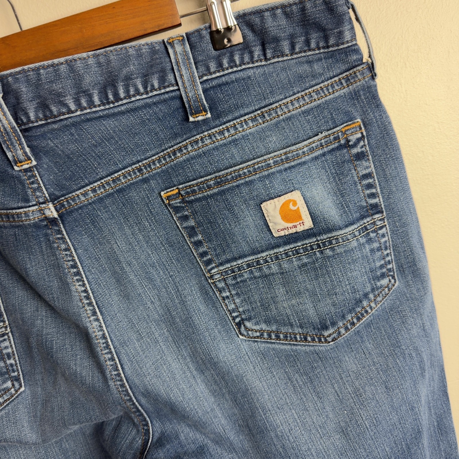 Carhartt Relaxed Fit Denim Jeans 40×30 Blue Cotton Blend Men’s