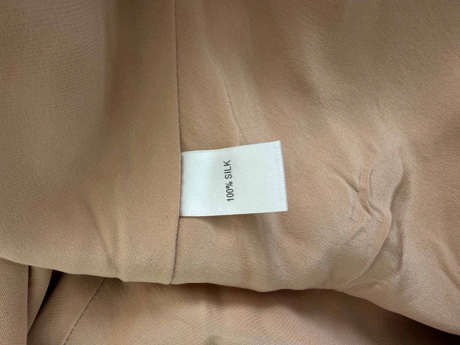 Cushnie et Ochs 100% Silk Beige V-Neck Slip Midi Dress Size 4 Small MSRP ~$1595