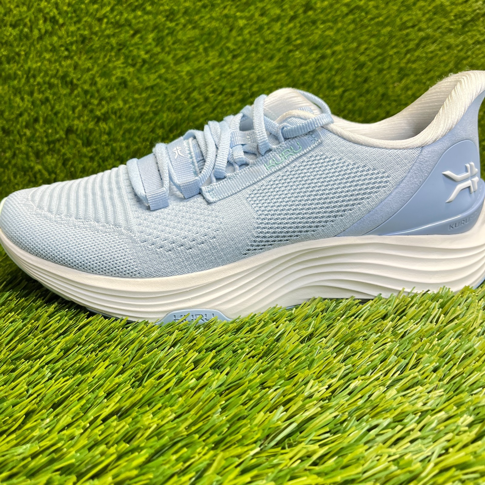 Kuru Atom 2 Womens Size 9.5D Blue White Athletic Running Walking Shoes Sneakers