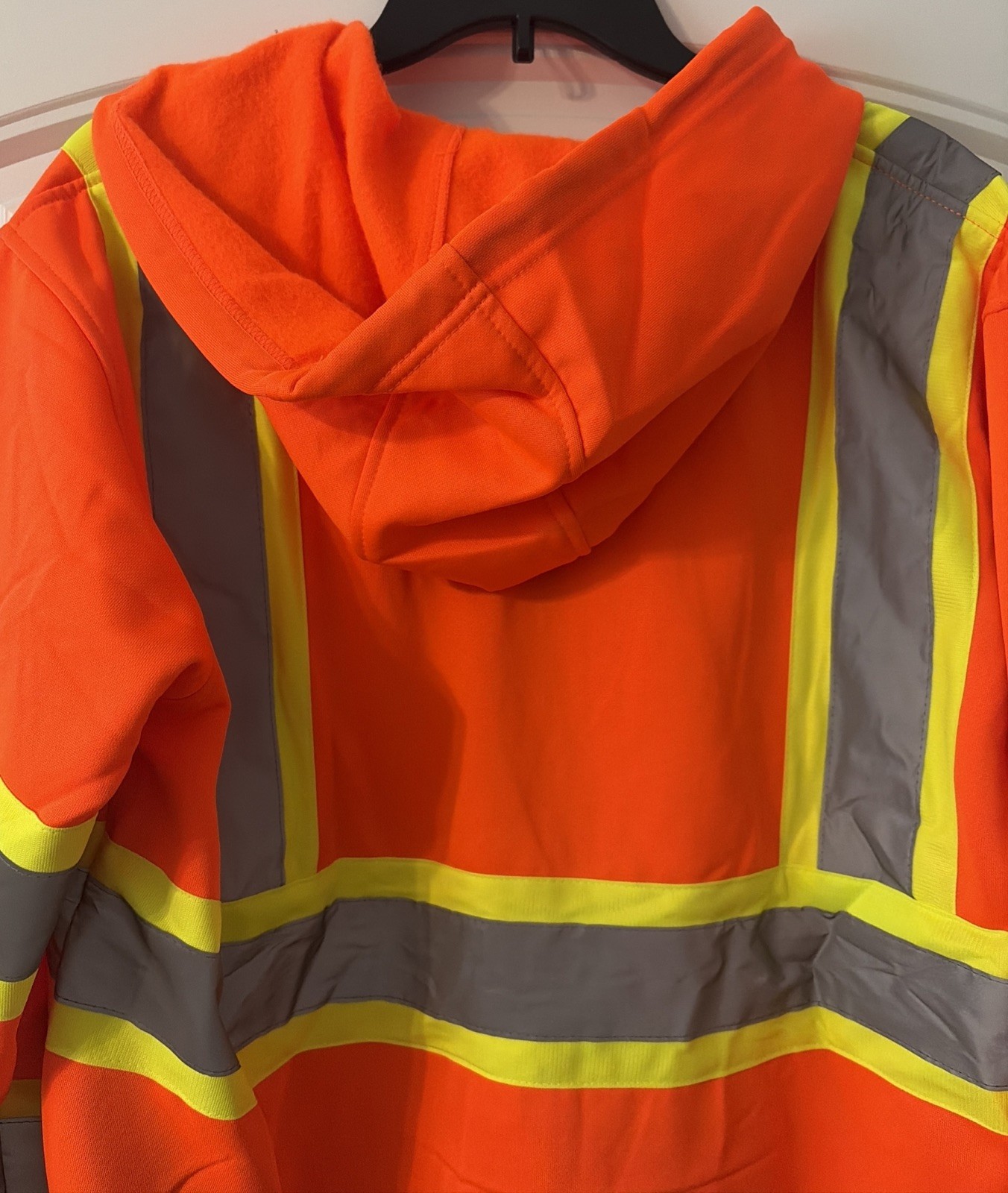 Hi-Vis Softshell Hooded Jacket Size Small ANSI/ ISEA Compliant Reflective Strips