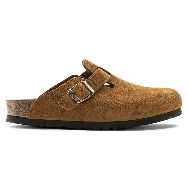 Birkenstock Boston Mink Suede Leather Clog Shoes Narrow/Wide EU 37-45 Unisex