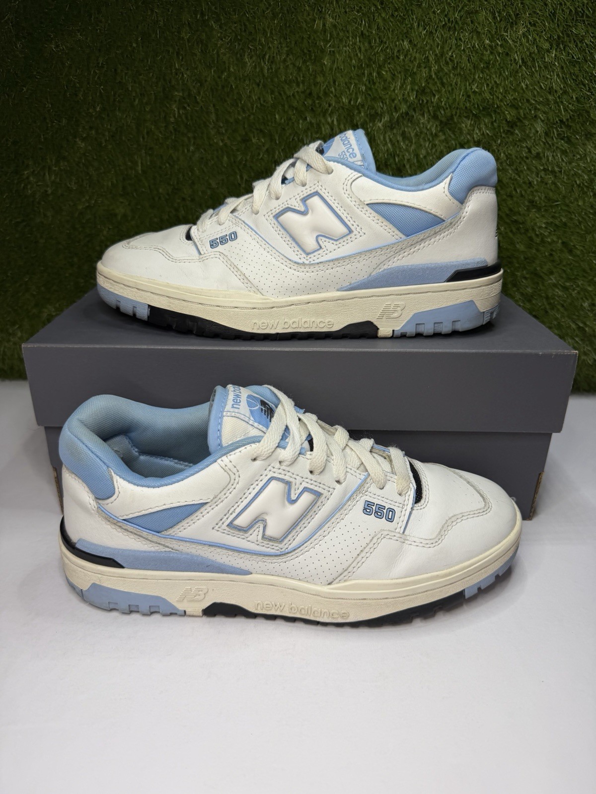 New Balance 550 UNC Team Carolina Blue White Size 7.5 Mens Sneakers BB550HL1