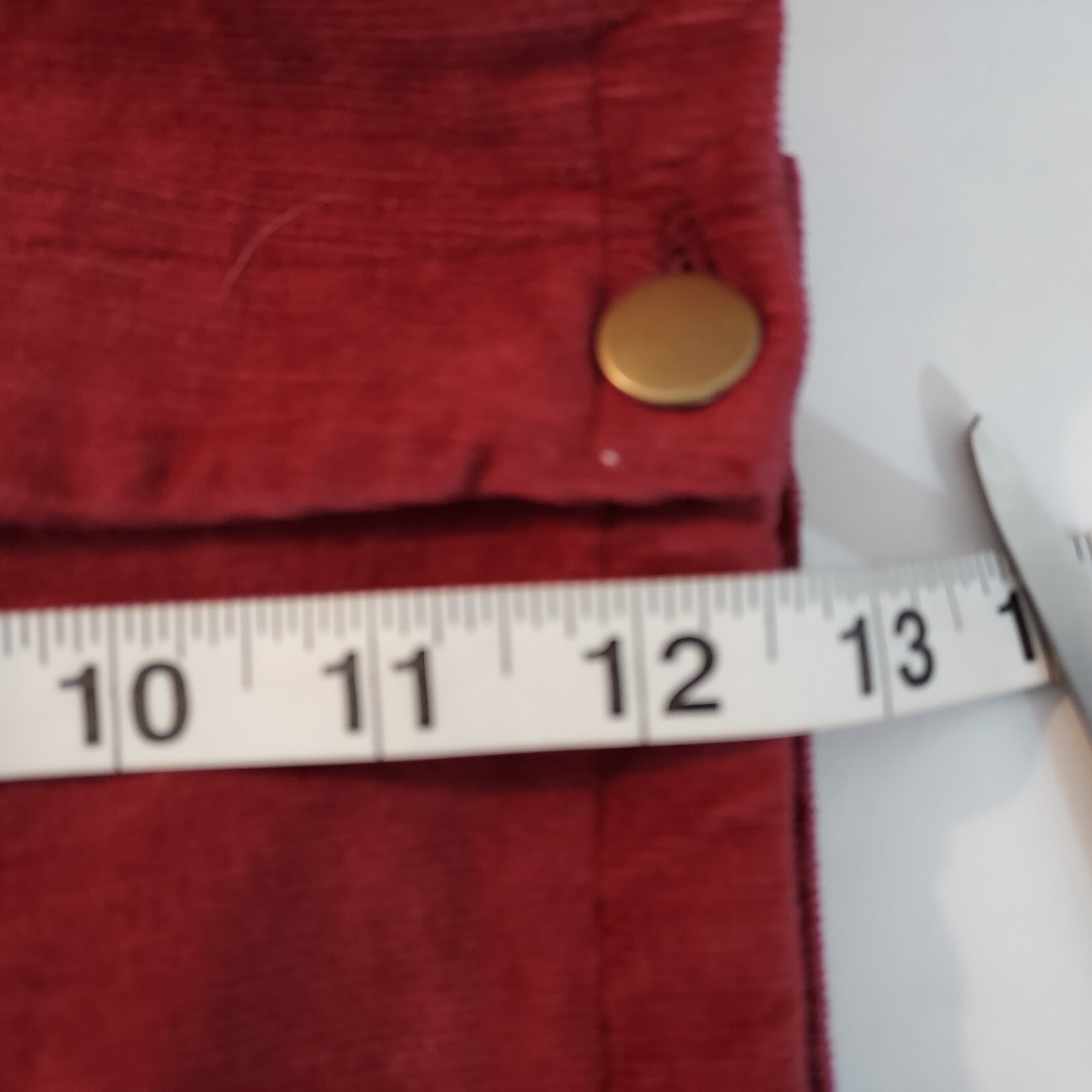 Blair Pants Burgundy Corduroy Stretch Women Size 20 Zipper Front Pockets 38×30