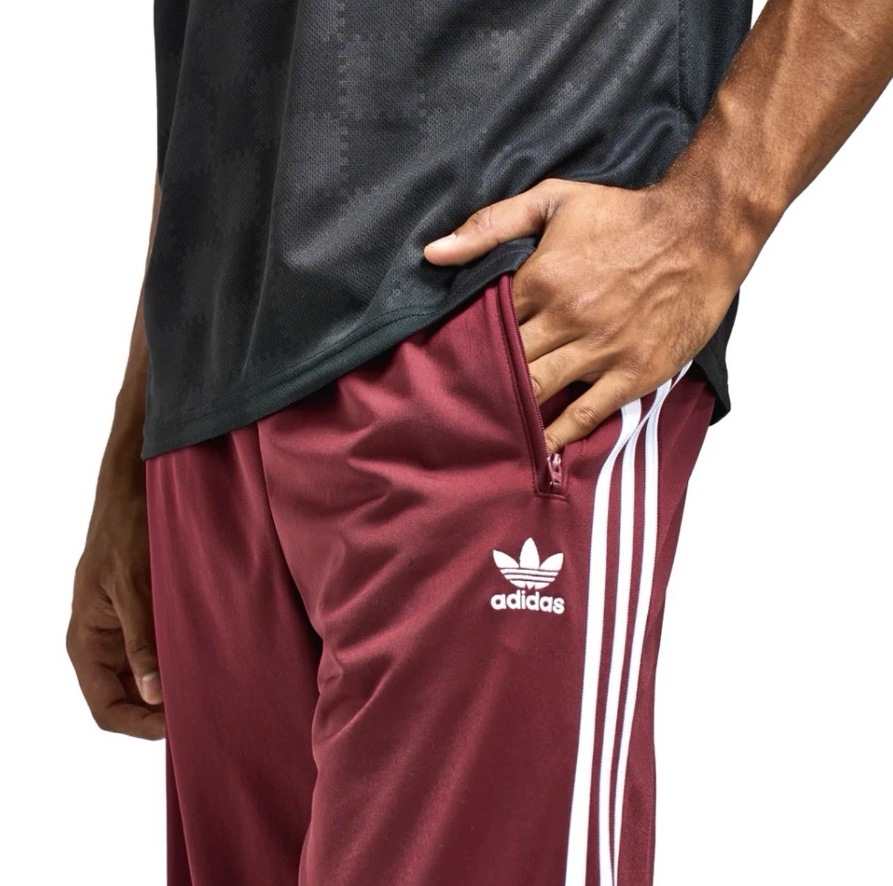 Adidas Classic Firebird Tracksuit Maroon Burgundy 2 Piece Set Authentic MSRP$150