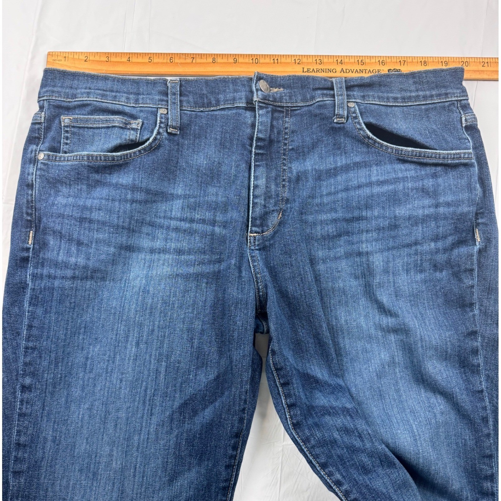 Joes Jeans Mens The Brixton Straight Narrow Jeans Blue Denim Stretch Casual