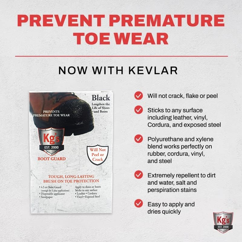 Boot Guard Brush On Toe Protection Liquid for Tough, Long-Lasting Safety on B…