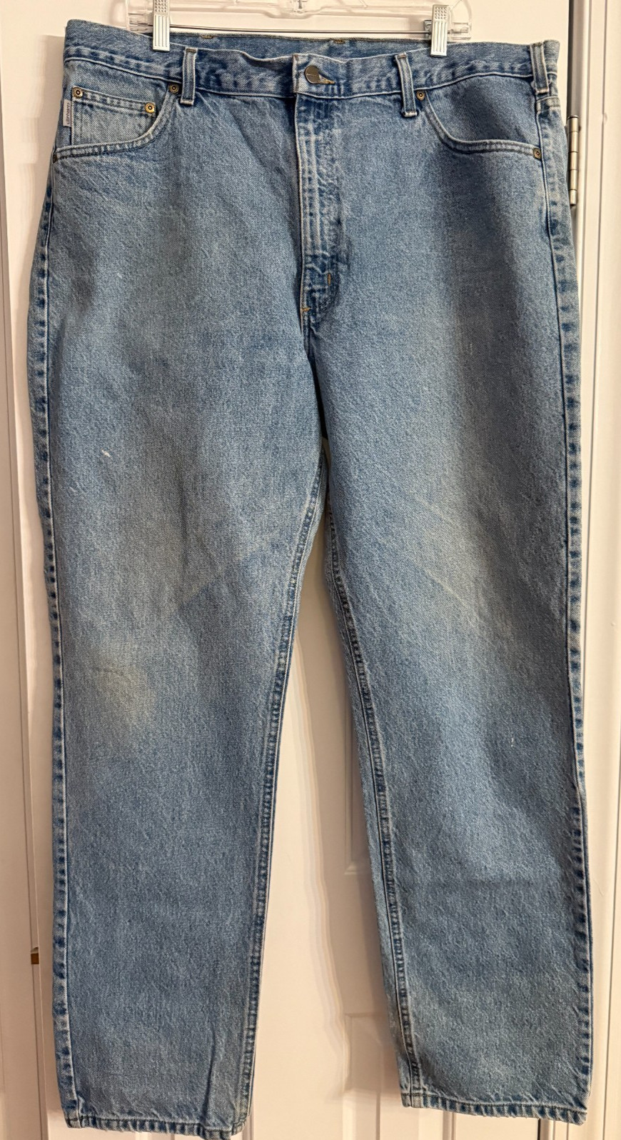 Carhartt Men’s B18-STW Traditional Fit Jeans Blue Stonewash Size 42×34