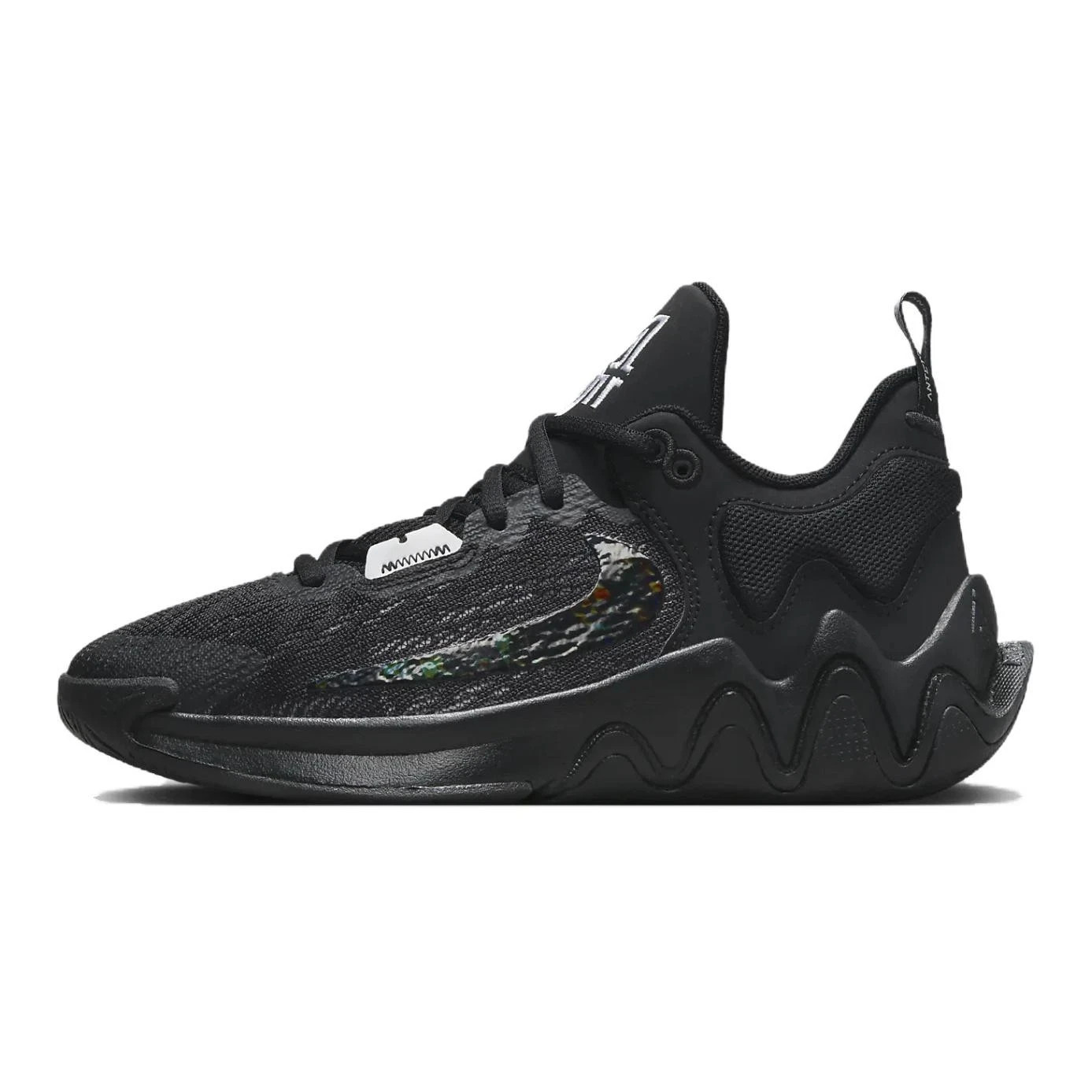 Nike Giannis DQ1943-003 All Black Jacquard Mesh Cushion Low Top Men’s Performanc