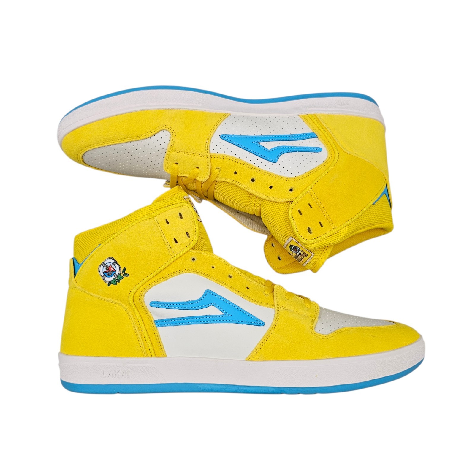 Lakai x Pacifico Men’s Size 14 US Telford High Yellow Skate Sneakers Shoes NIB