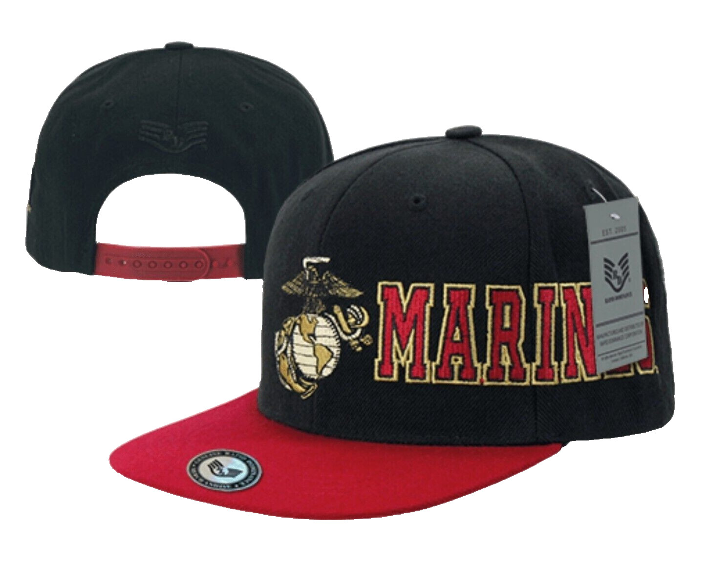 USMC MARINES Snapback — Officially Licensed United States Marine Corps Flat Brim