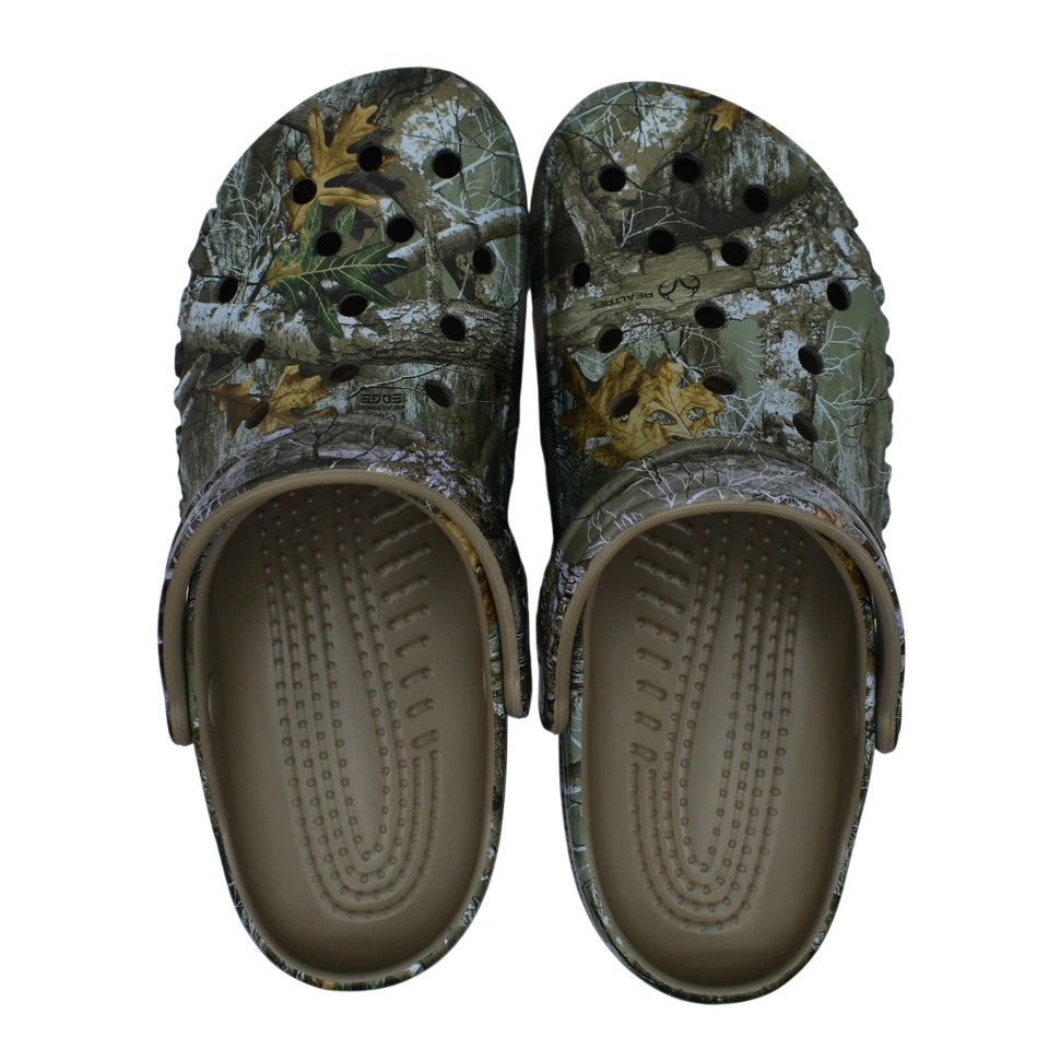 Crocs Baya Realtree APX Edge Camo Clogs Unisex M12 W14 Slip On Shoes New