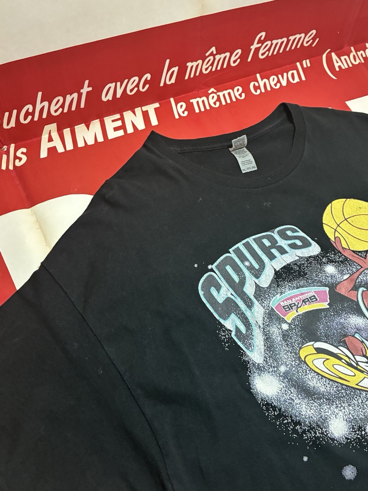 San Antonio Spurs Looney Tunes Taz Vintage Tee