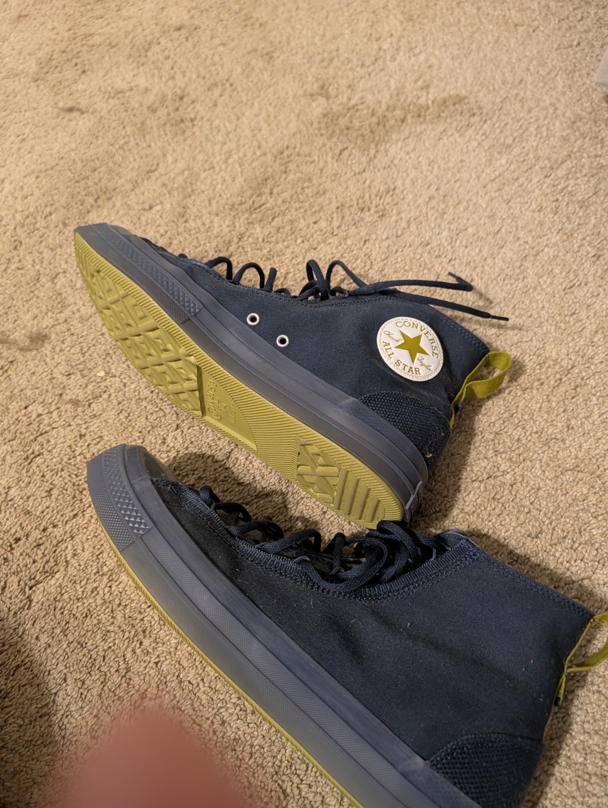 Converse CTAS CX EXP2 HI Canvas High Top Sneakers Blue/Green Men’s US 13