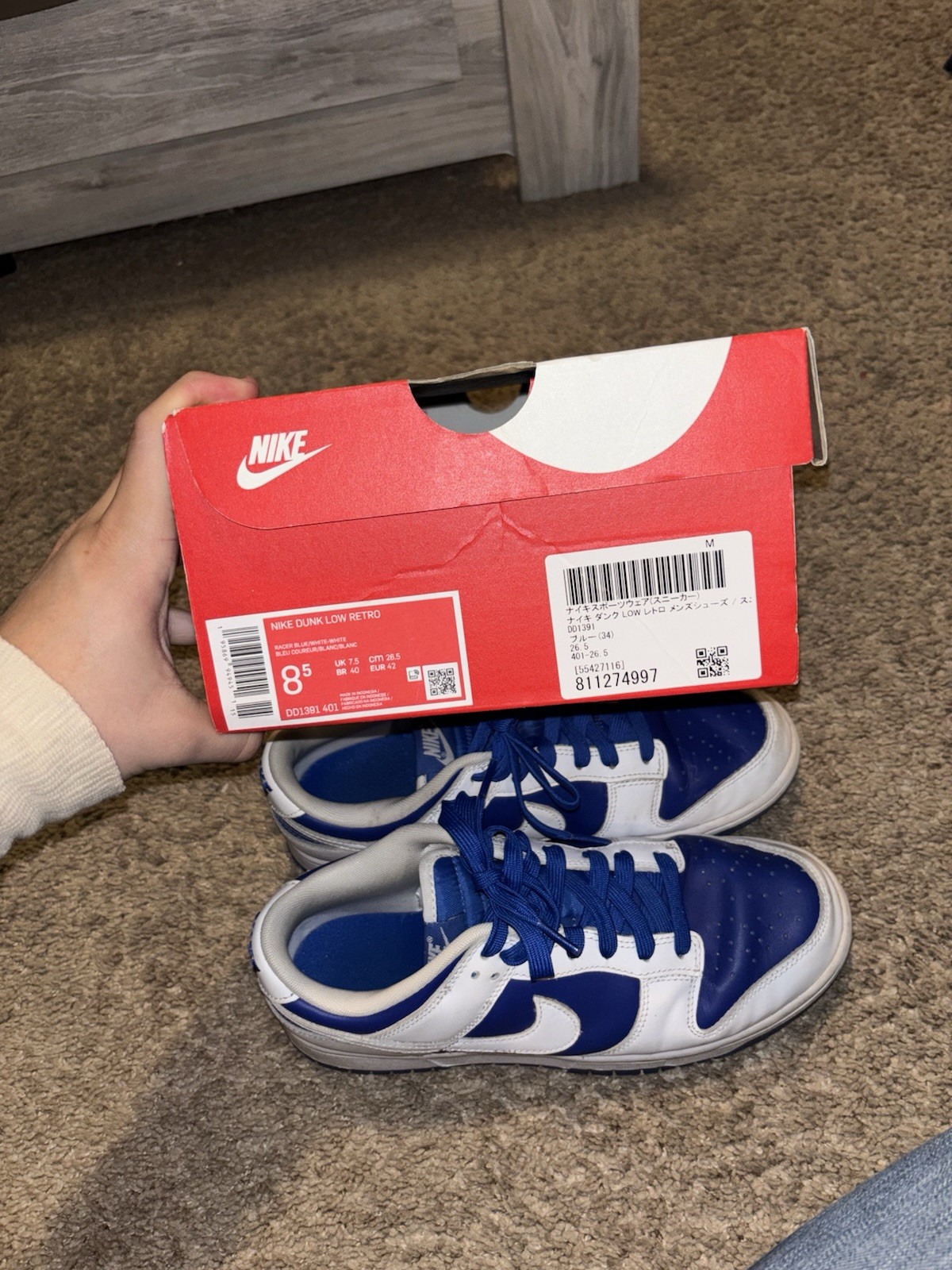 Nike Dunk Low Men’s Retro White Blue