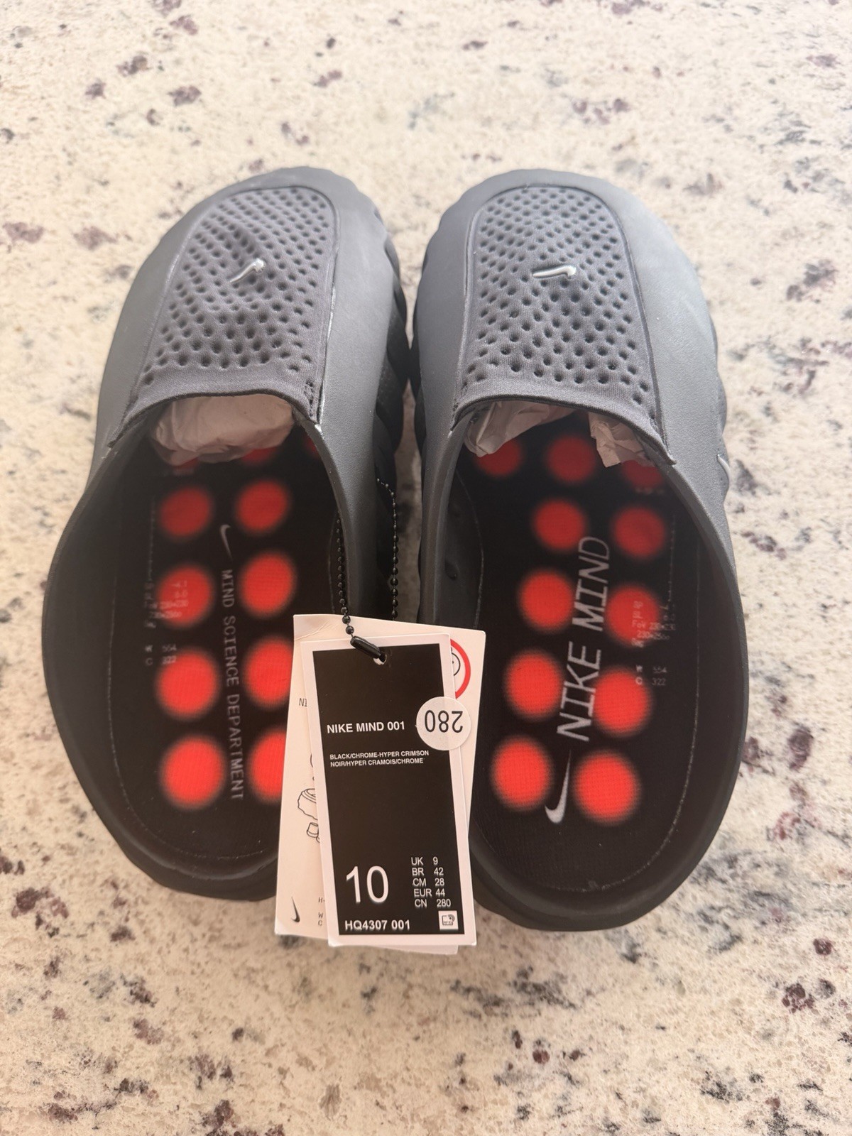 Nike Mind 001 Men’s Slide Black/Orange US 10 EU 44 HQ4307 001