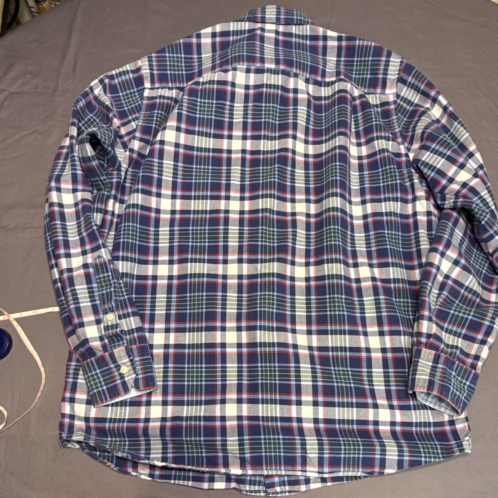 Cremieux Classics Men’s LT Plaid Long Sleeve 100% Cotton Button-Down Shirt