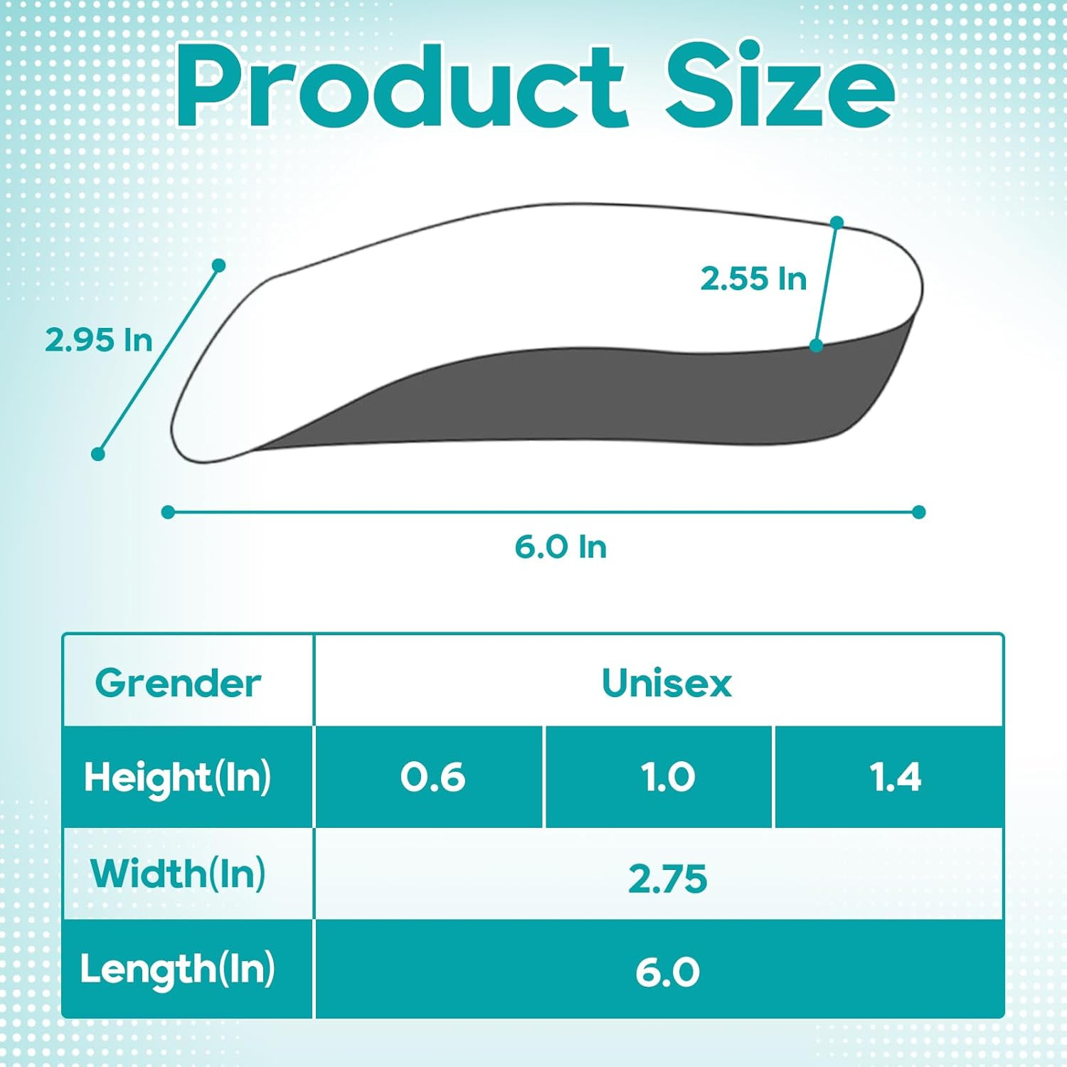 Height Increase Insoles – Orthopedic High Pads 1.0 – Arch Support Insoles for Pl