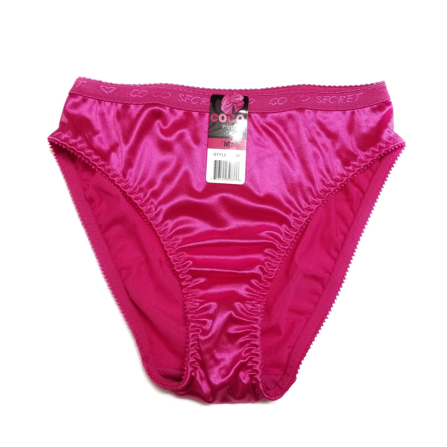 Mothers Day Gift Coco Secret High Cut Full Coverage Satin Shiny Bikini Panties