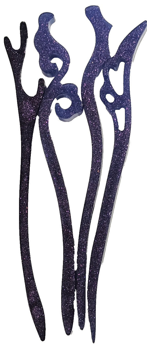 Handmade Resin Hair Pin Sets 1-5/Variations