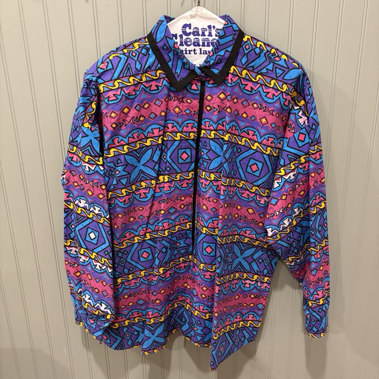 Roper Vintage Western Rodeo Shirt Blue Retro 90s Cowboy USA Womens Padded XL