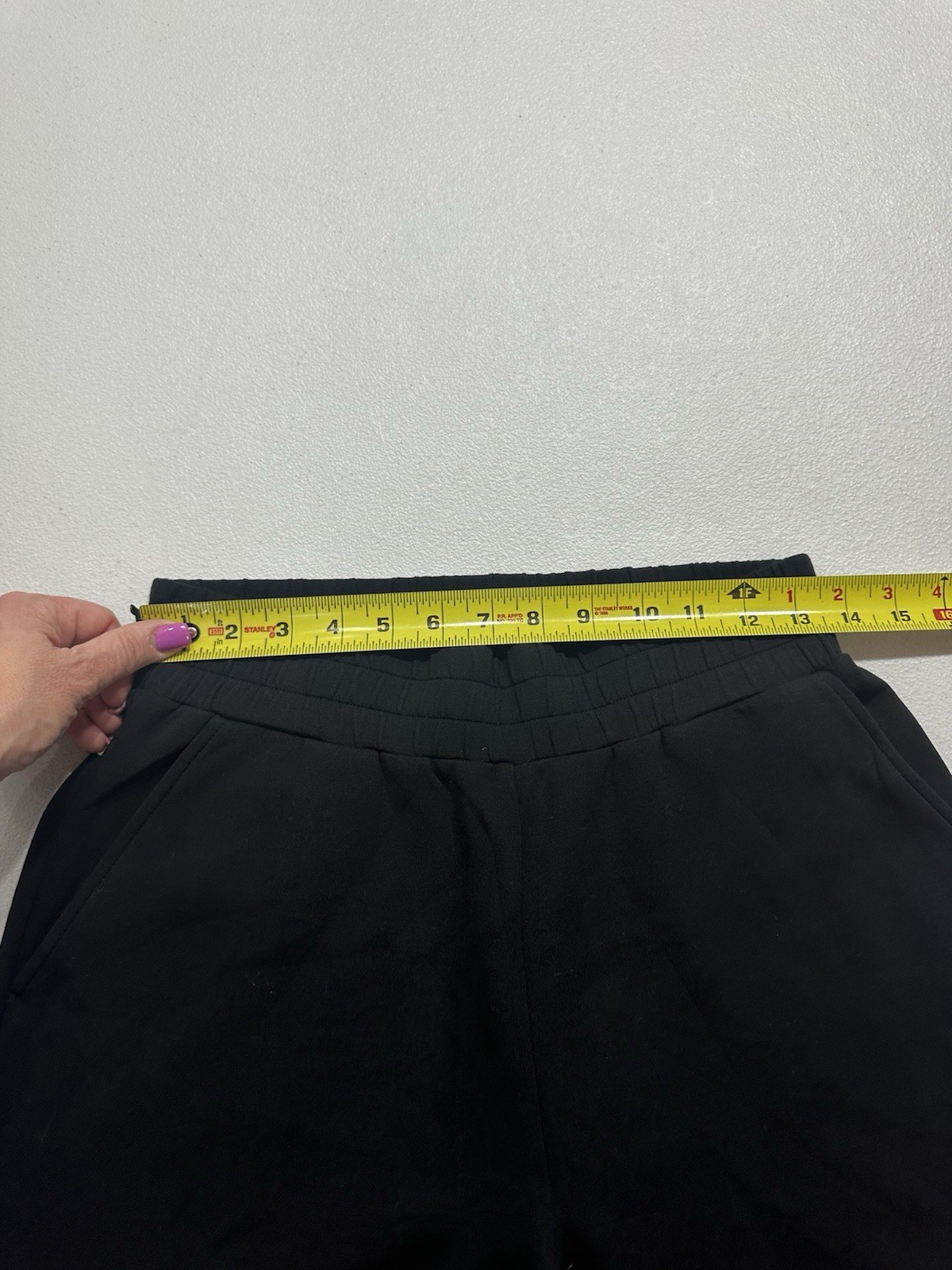 Varley Women’s S DoubleSoft Turn Up Cuff 26 Pant Black Sweatpant Jogger