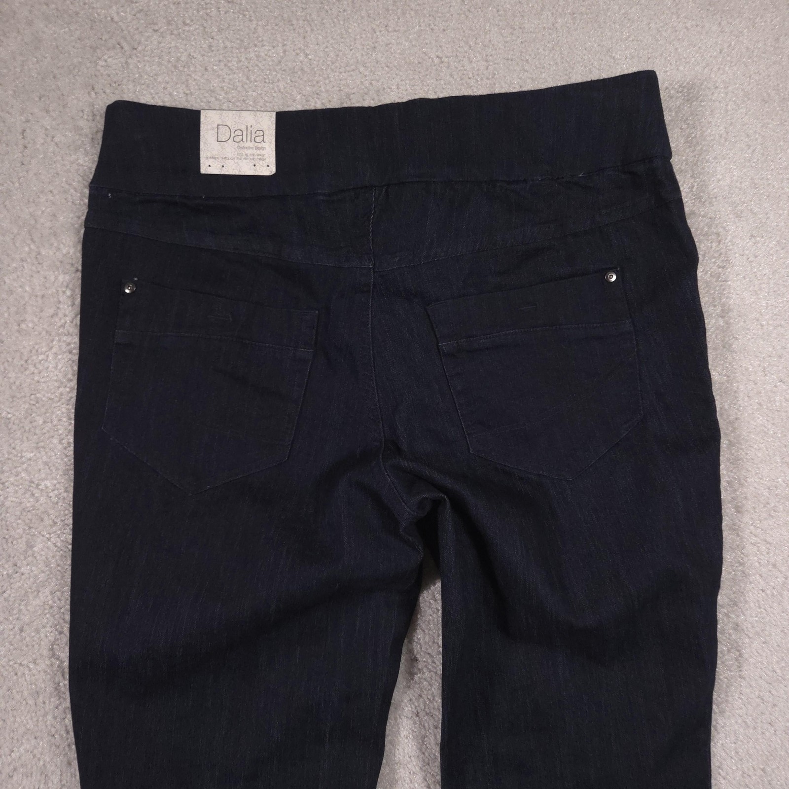 Dalia Jegging Jeans Womens 6 Blue Dark Wash High Rise Pull On Stretch Denim