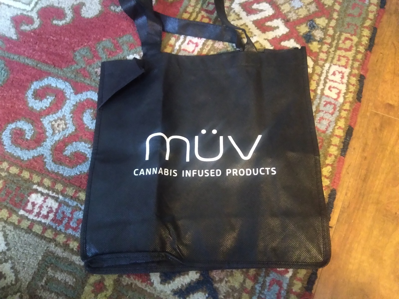 MUV Dispensary Black Canvas Re-usable Bag – NEW