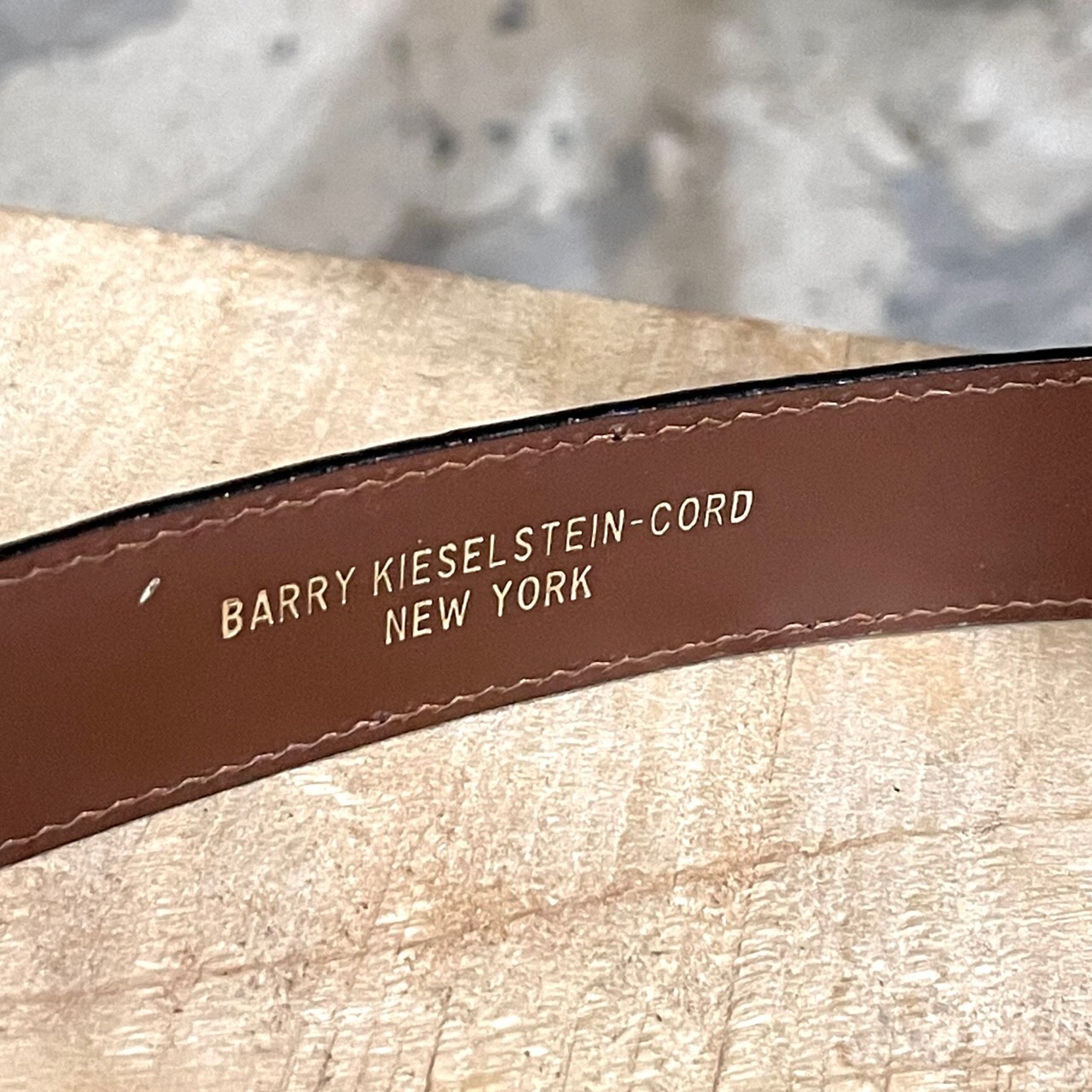 Barry Kieselstein-Cord Black Lizard Dog Buckle Belt – 75cm