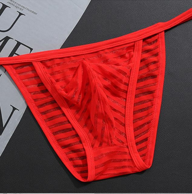 Men’s Thongs Briefs Underwear Mini G-string Bulge Pouch Bikinis Underpants