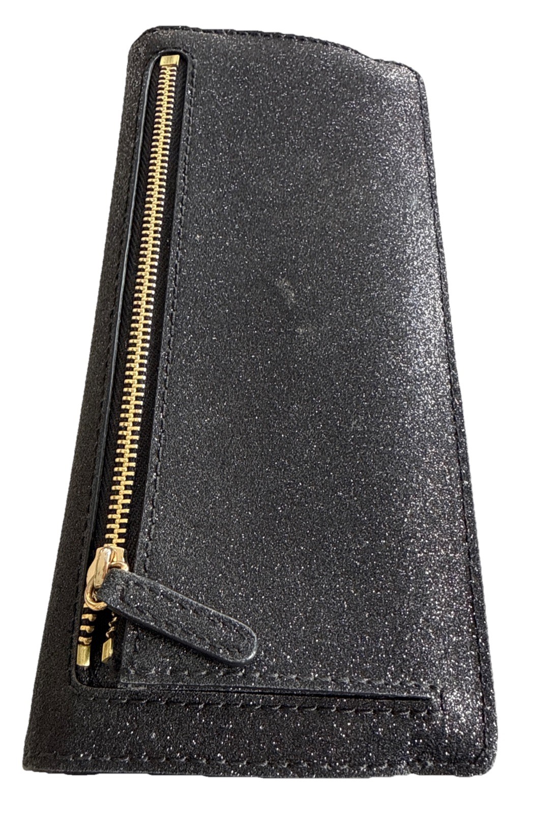 MICHAEL KORS Jet Set Wallet-Black-8 Credit Card Slots Gold HWRE-NWT