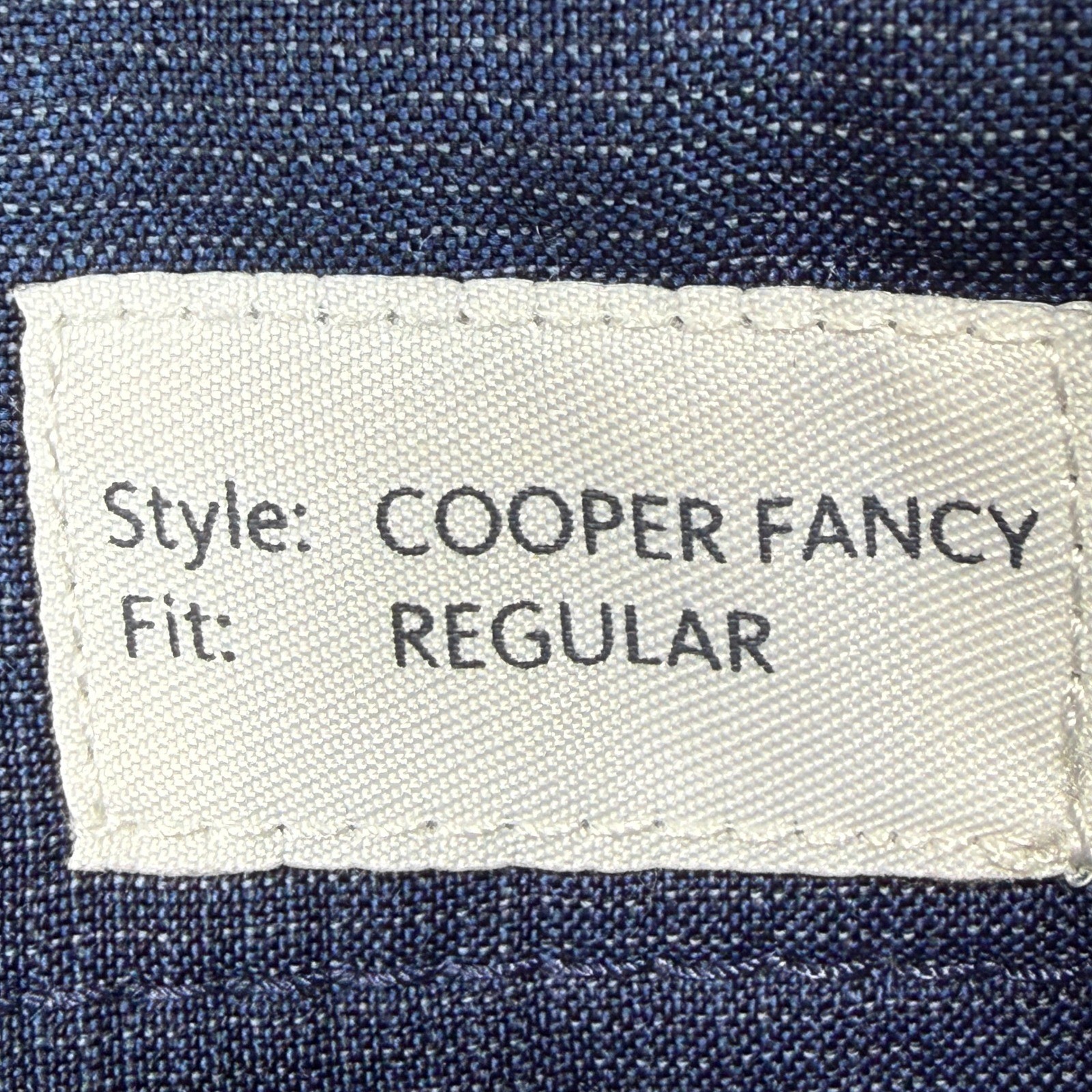 Brax Cooper Fancy Trousers Mens 35×30 Blue Virgin Wool Regular Fit Five Pocket