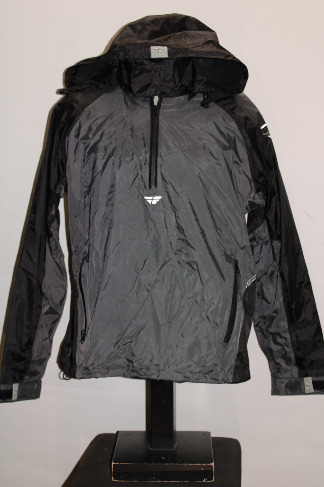 FLY RACING Mens Small S rain Jacket w/removable hood/sealed seams