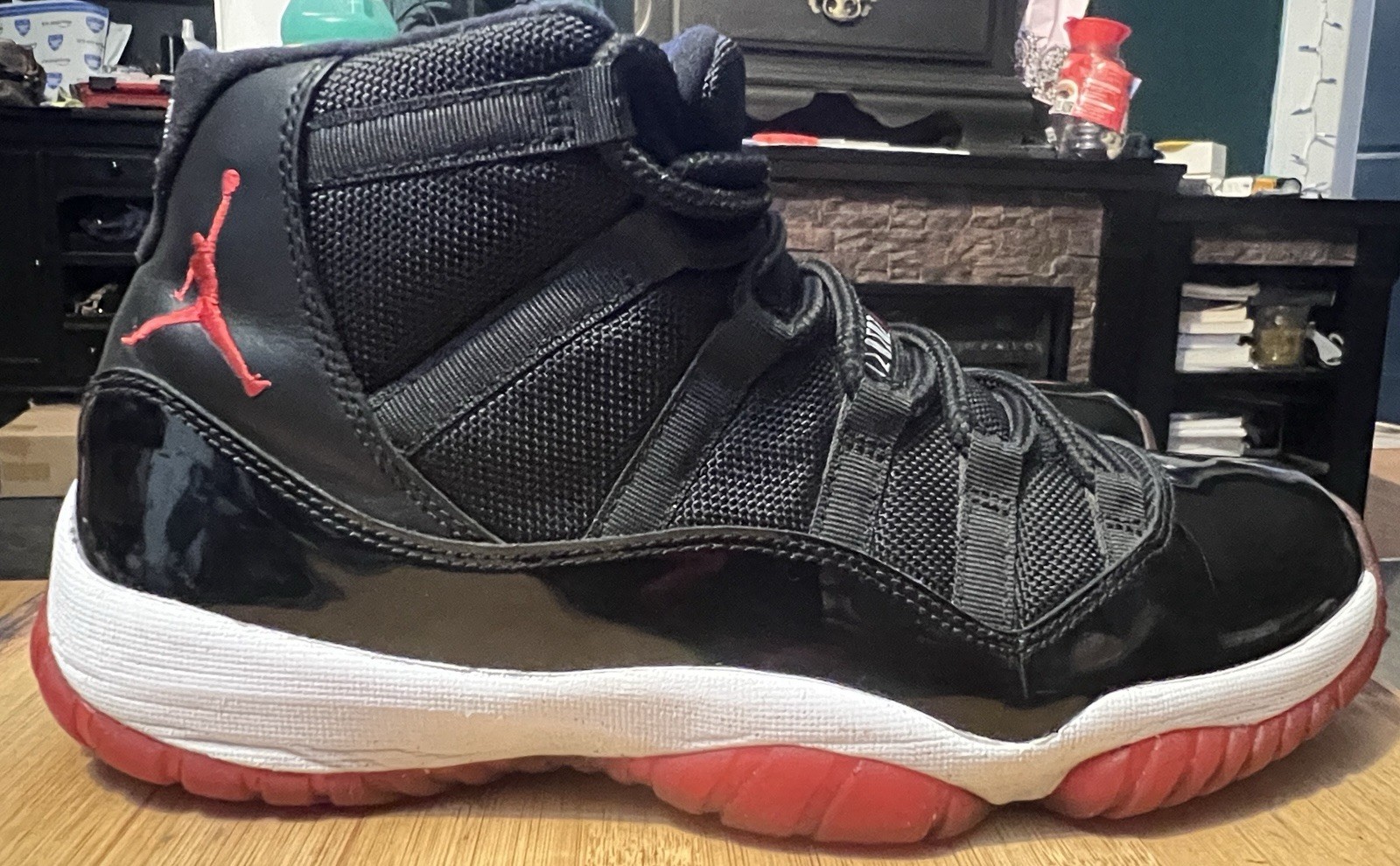 Jordan Air Jordan 11 Retro Bred 2012 High Top Sneaker 378037-010