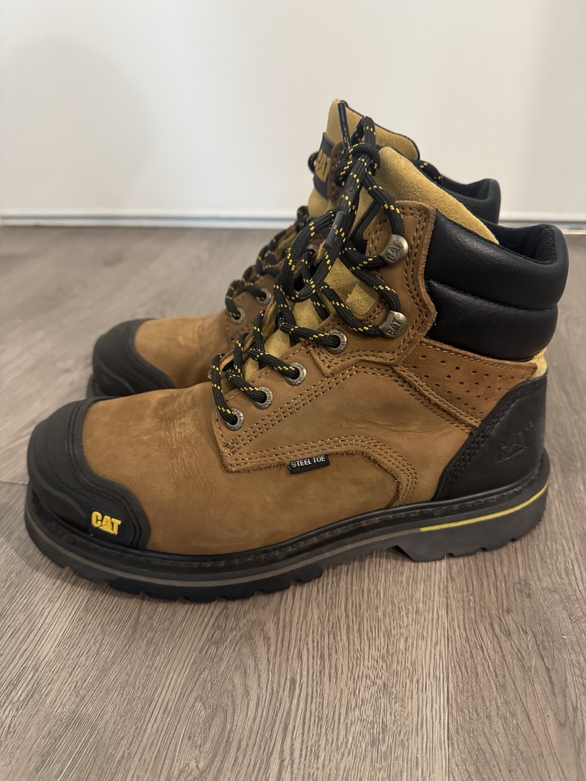 Caterpillar Cat Exposition 6″ Steel Toe Safety Work Boots Men, 8 US