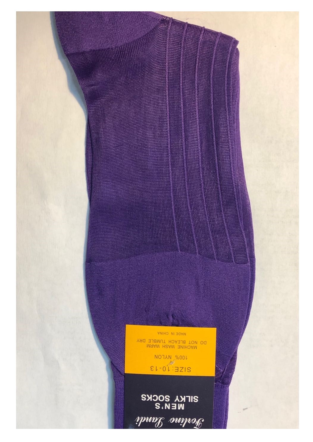 2 pair Men’s Silky Dress Socks ONE SIZE FIT 10-13 SHOES 7-12 S01
