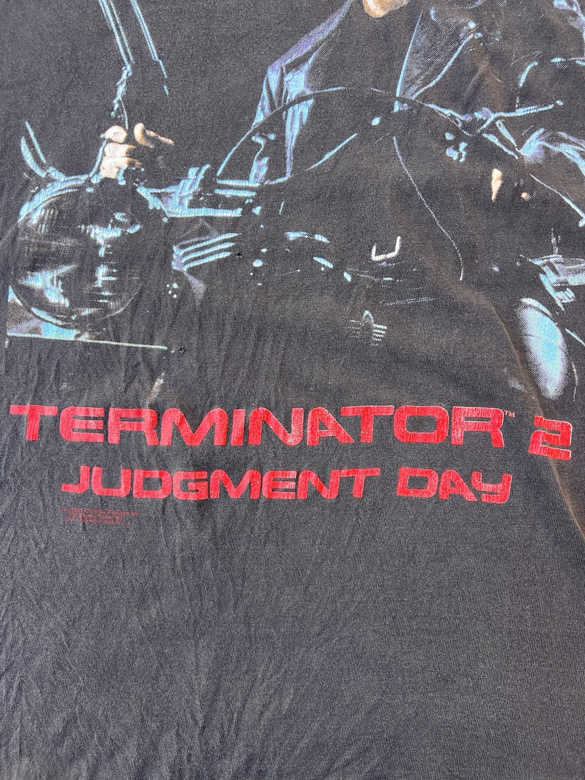 Vintage Terminator 2 Shirt XL 90s Judgement Day Movie Promo 1991 schwarzenegger