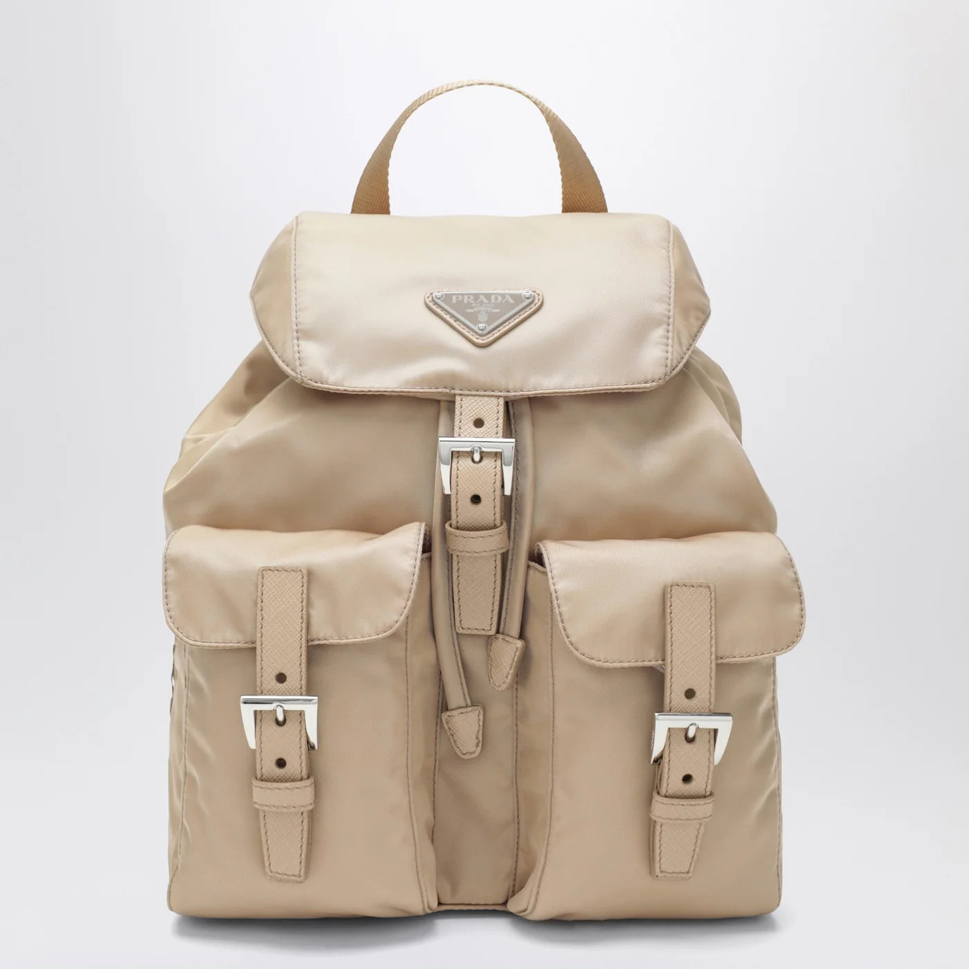 Prada Small Re-Edition 1978 Backpack Beige